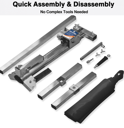 Cabinet Jack Lift Stand, Hand Crank & Universal Electric Drill Dual‑Use Stainless Steel Installation Support, 220 lbs Per Stand, Max Lifting Height 82.7" (210 cm)