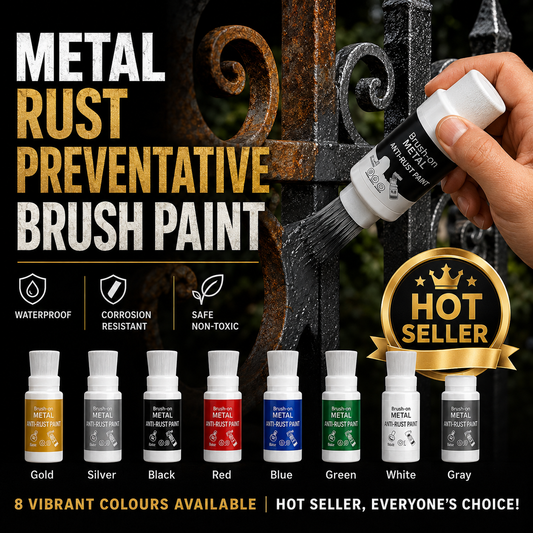 Limited-Time Offer: Buy Brush-On Metal Anti-Rust Paint, Get Free Matching-Color 180g Refill