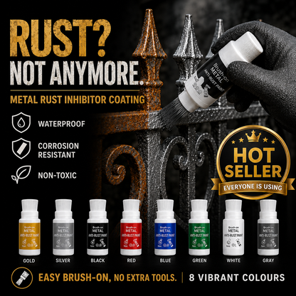 Limited-Time Offer: Buy Brush-On Metal Anti-Rust Paint, Get Free Matching-Color 180g Refill