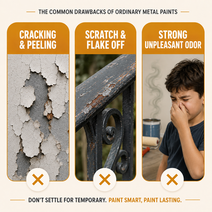 Limited-Time Offer: Buy Brush-On Metal Anti-Rust Paint, Get Free Matching-Color 180g Refill
