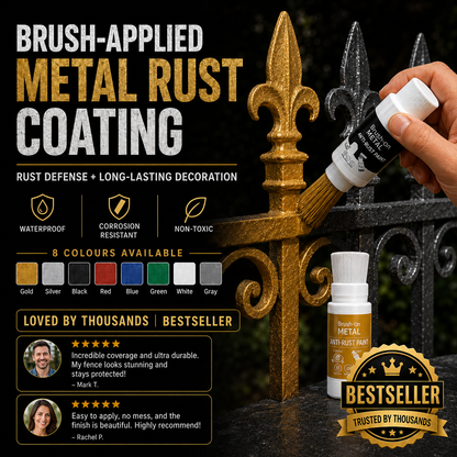 Limited-Time Offer: Buy Brush-On Metal Anti-Rust Paint, Get Free Matching-Color 180g Refill